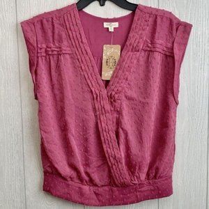 Mason and Belle Sleeveless Dot Blouse NWT